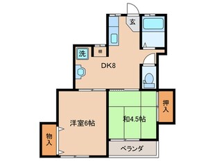 大山ハイツの物件間取画像